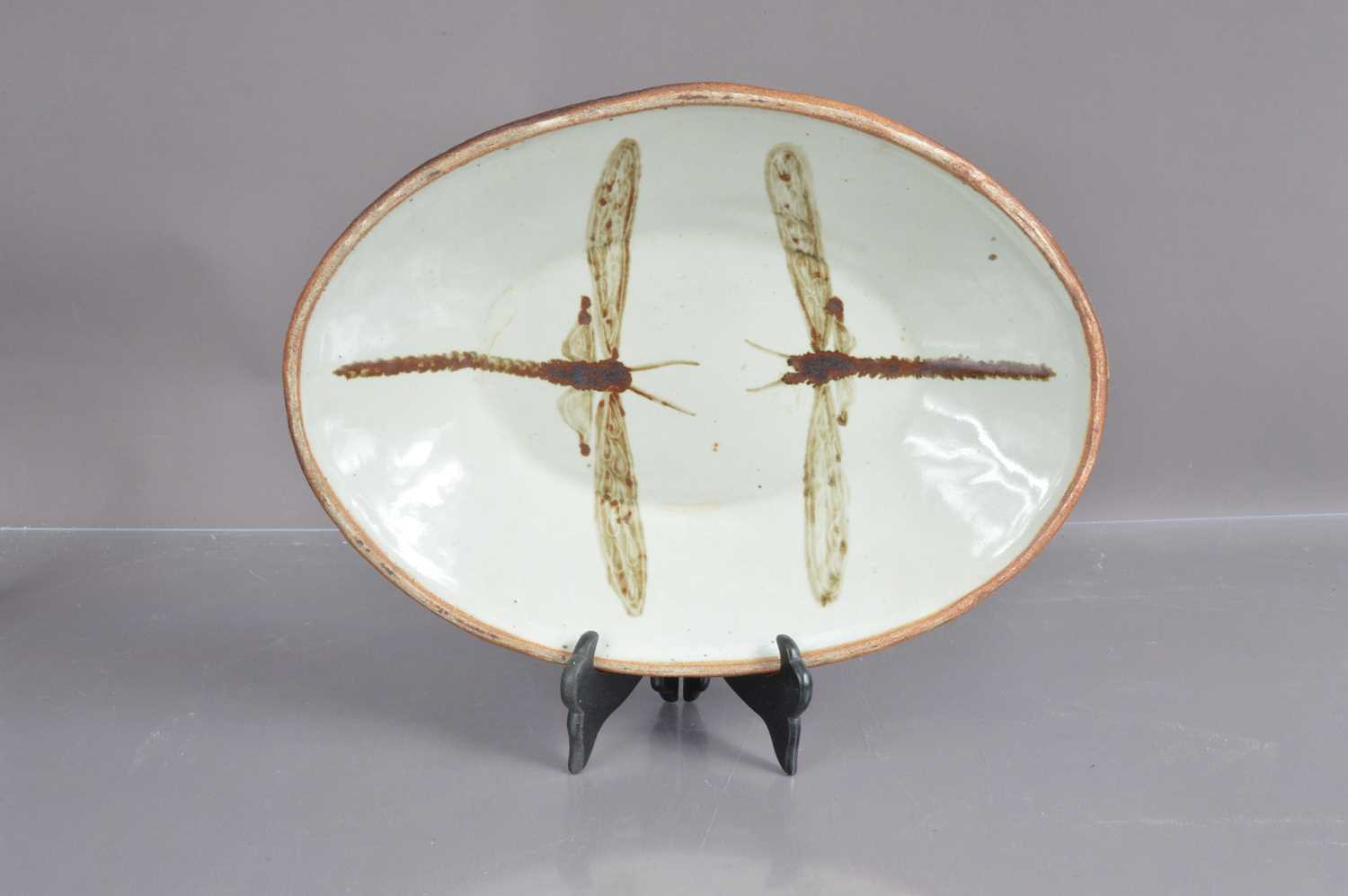 An Wenford Bridge Pottery large oval dish by Ara Cardew (b.1962),