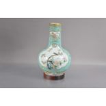 An 18th or 19th Century Chinese Qing dynastly famille rose large bottle vase,
