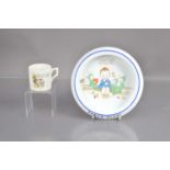A Shelley "Mabel Lucie Attwell" baby's plate and similar mug,