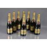 Eight Bottles of Taittinger '1990 Millesime' Champagne,