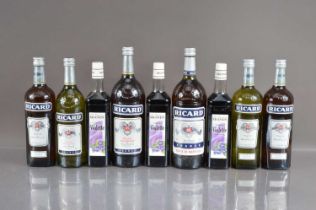 Six bottles of Ricard and three bottles of Sirop de Violette,