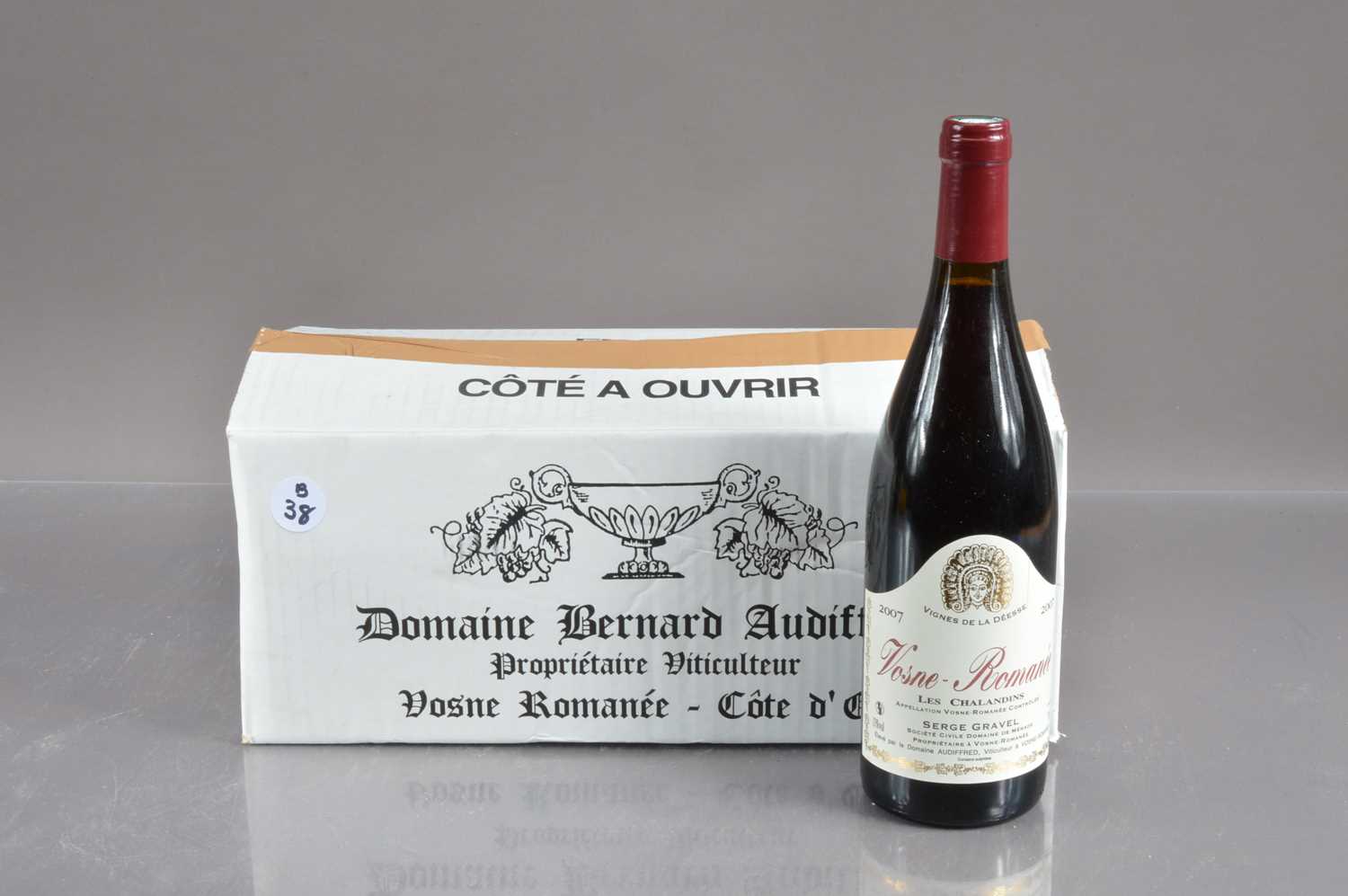 Six bottles of Vosne Romanee 'Les Chalandins' 2007,