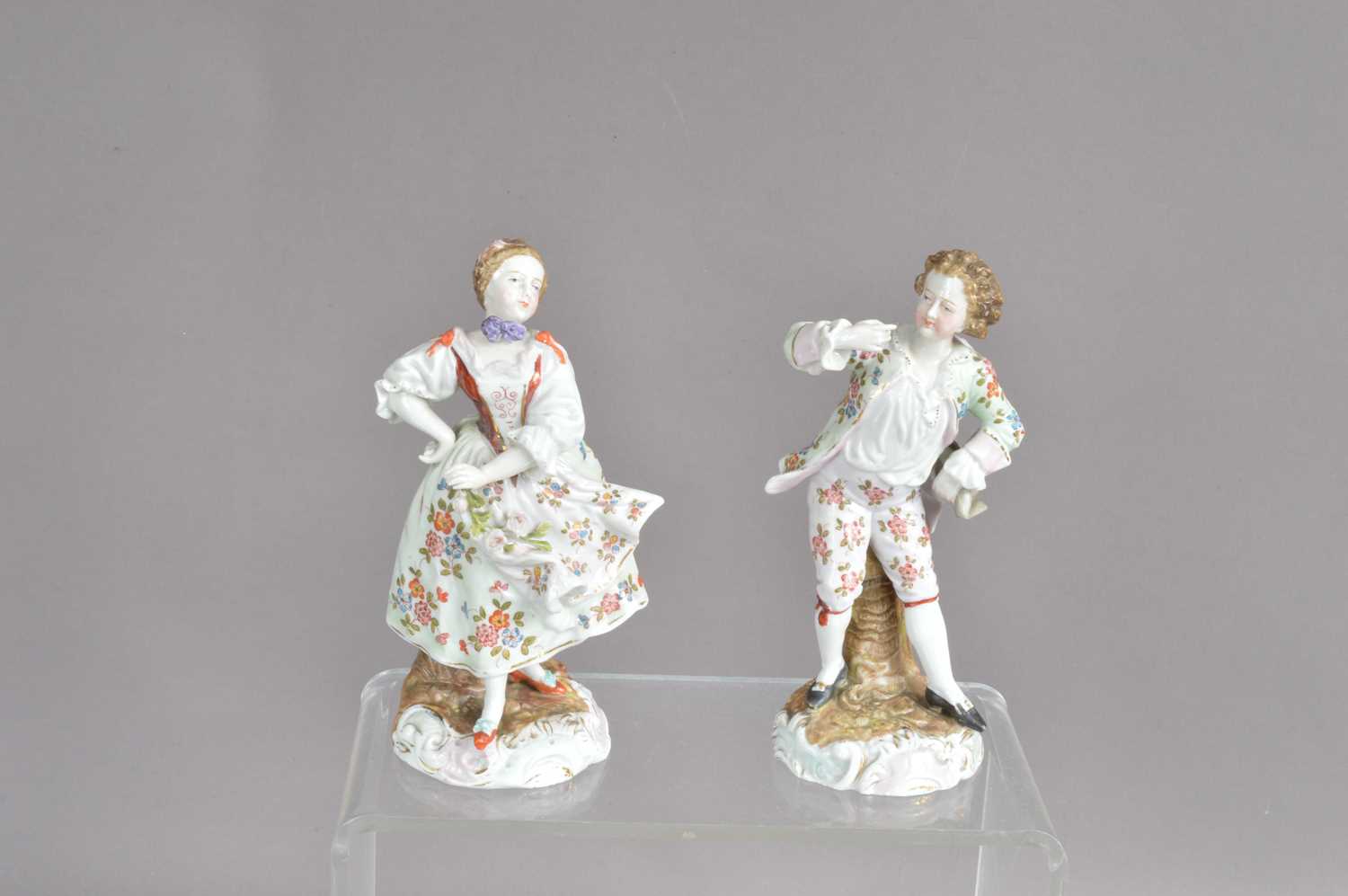 Four early 20th Century German Volkstedt porcelain figures, - Image 2 of 3