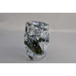 A Whitefriars 'Knobbly Cased' glass vase designed by William Wilson and Harry Dyer,