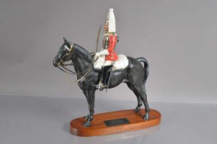 An equestrian "Connoisseur Model" by Beswick of a Trooper of the Life Guard mounted on horseback,