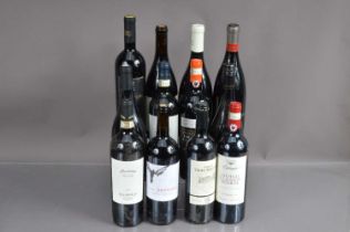 Twelve bottles of red wine including Chiantis,