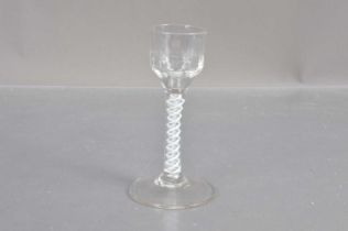 A late 18th or early 19th century drinking glass,
