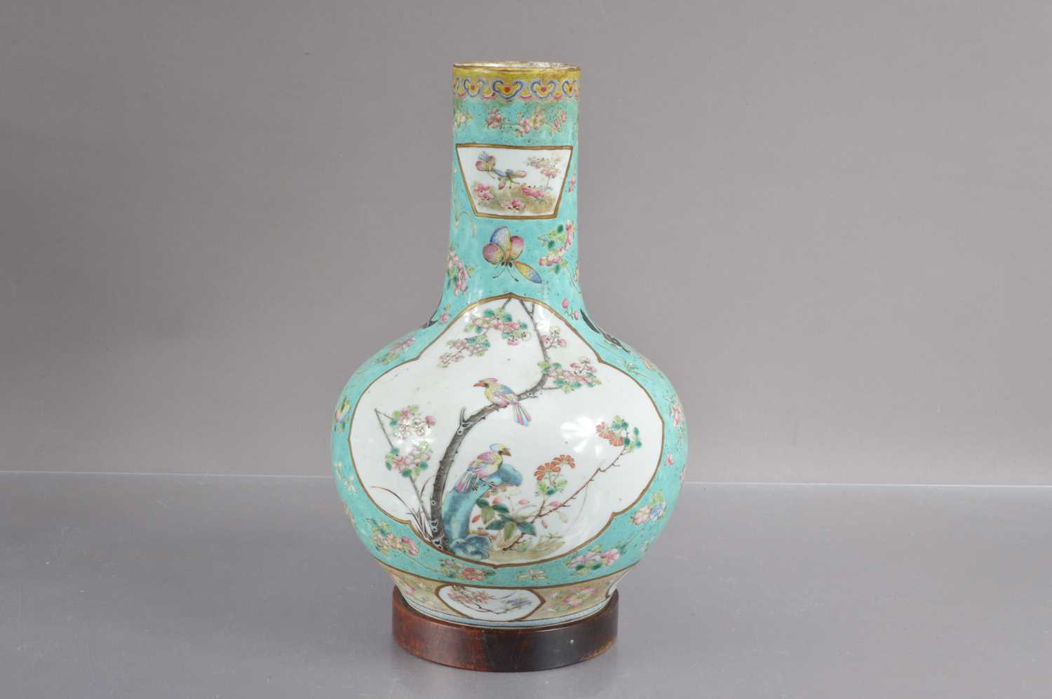 An 18th or 19th Century Chinese Qing dynastly famille rose large bottle vase, - Image 2 of 17