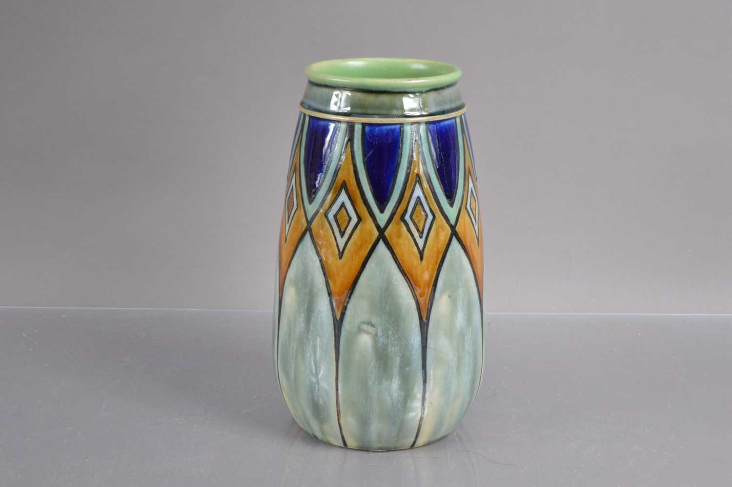 Two Royal Doulton Vases including an Art Nouveau "Autumn Leaves" stoneware vase circa 1920s, - Image 4 of 6