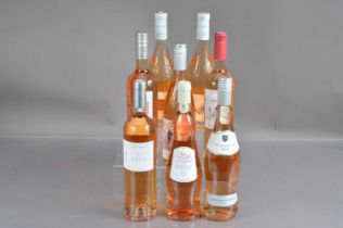 Eight bottles of French 2020 Rosé wine,