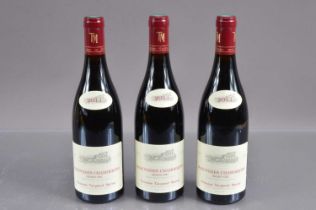Three bottles of Mazoyeres Chambertin Grand Cru 2011,