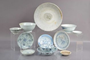 A good collection of twelve pieces of 'Tek Sing' cargo porcelain,