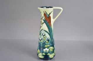A Moorcroft Pottery "Lamia" pattern trial ewer shape vase dated '95,