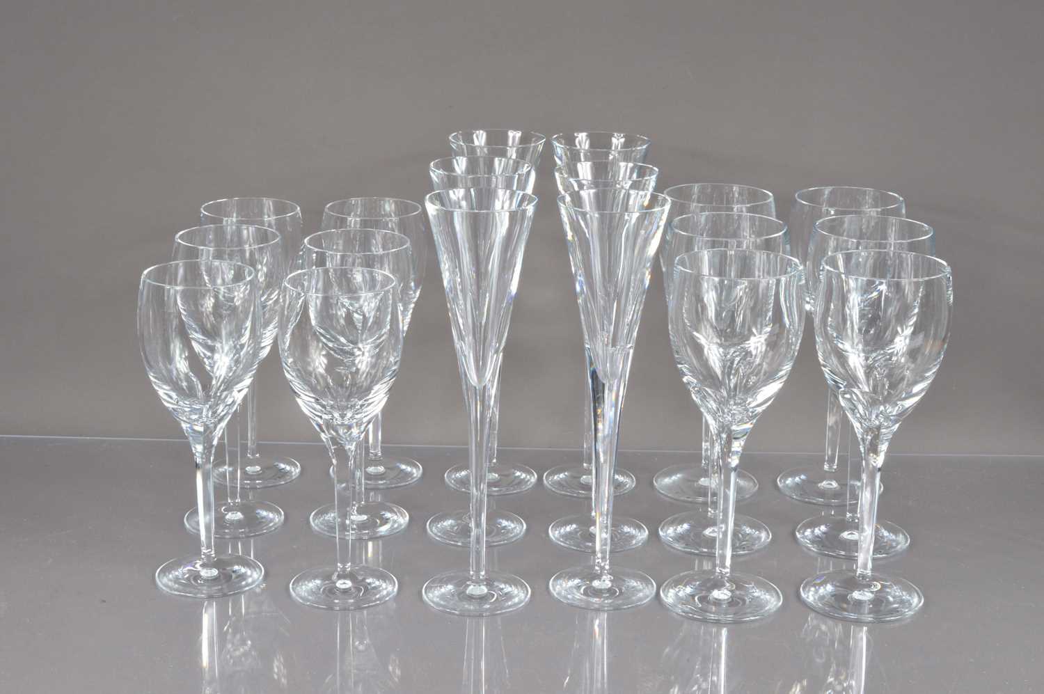 An elegant set of crystal glasses for six people by John Rocha for Waterford, - Image 2 of 4