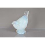 A French opalescent art glass model of a sparrow,
