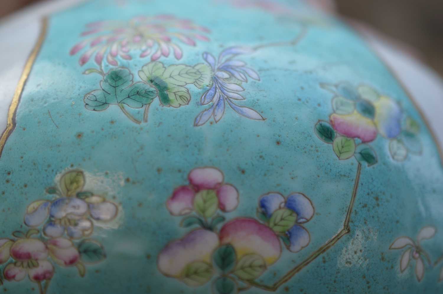 An 18th or 19th Century Chinese Qing dynastly famille rose large bottle vase, - Image 8 of 17
