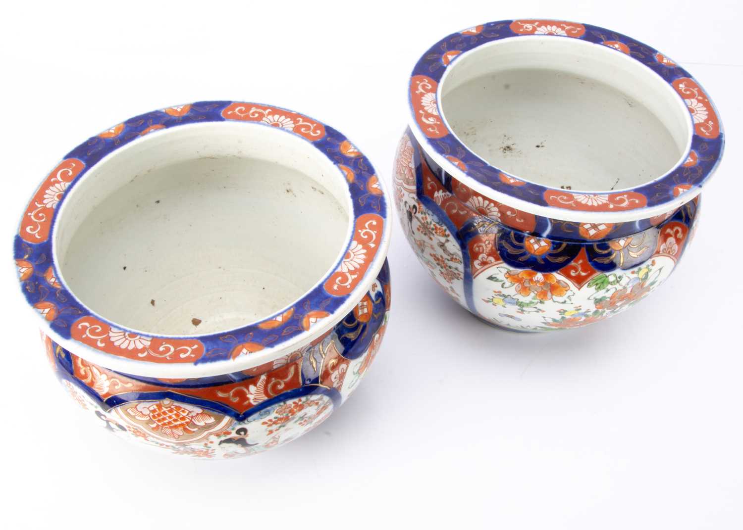 Two Japanese Imari Jardinieres, - Image 2 of 3