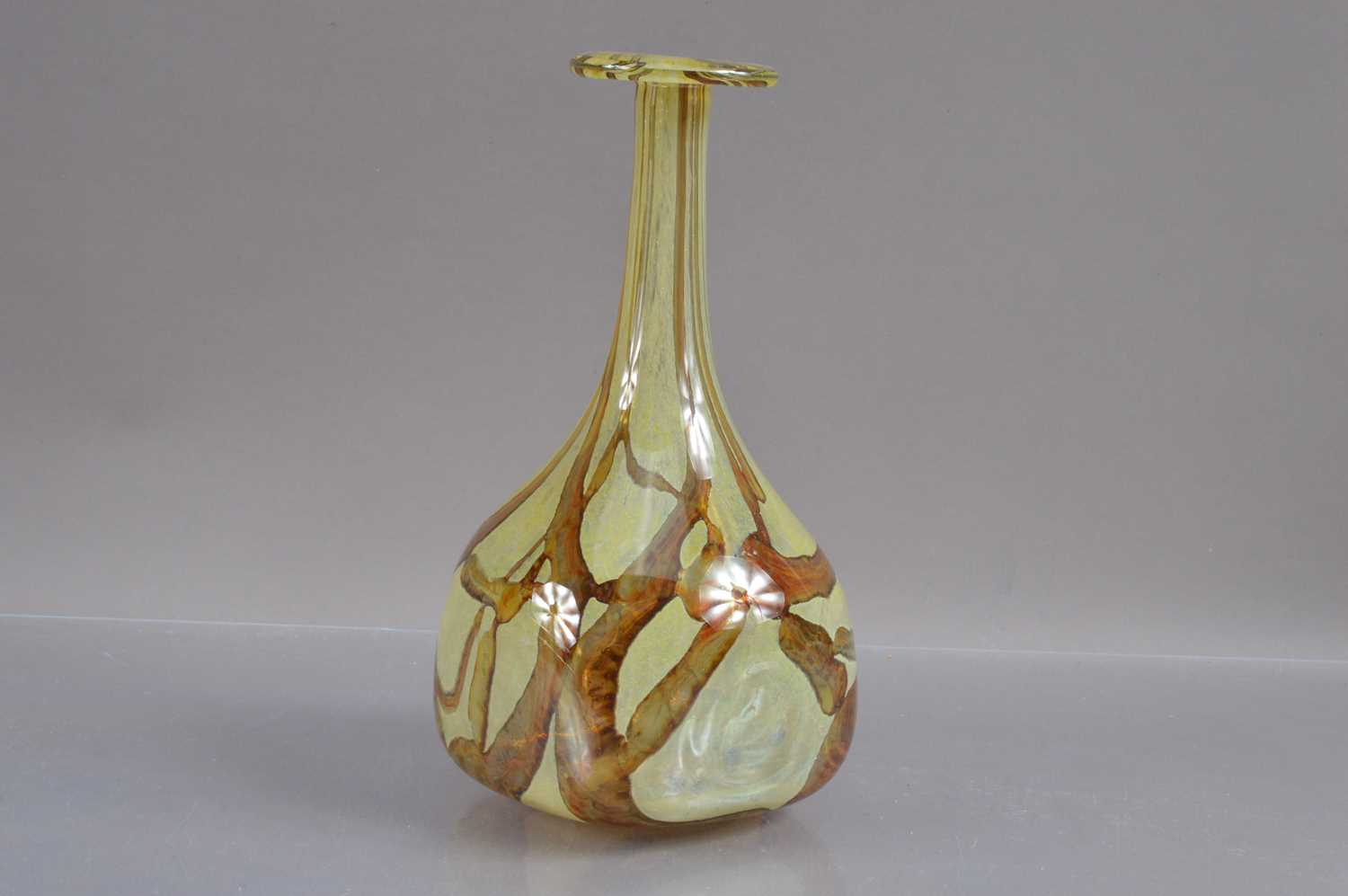 A Michael Harris 'Mdina' studio art glass vase, - Image 2 of 3