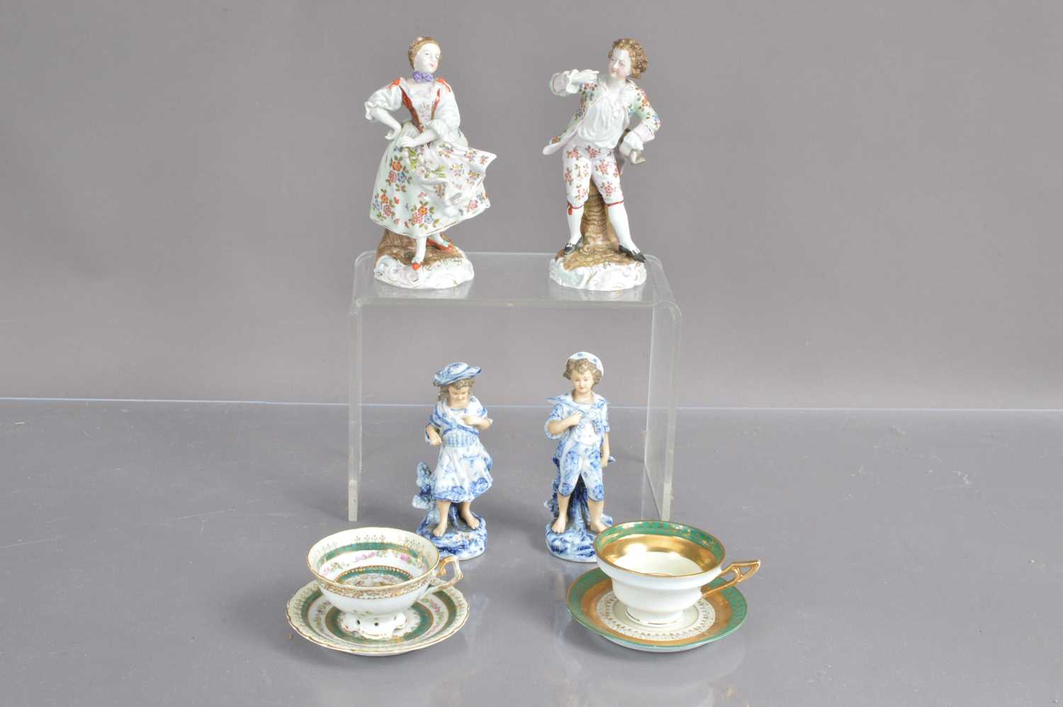 Four early 20th Century German Volkstedt porcelain figures,