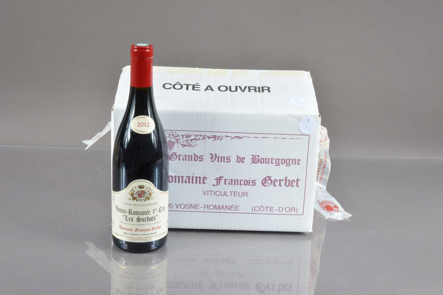 Six bottles of Vosne-Romanee 1er Cru 'Les Suchots' 2012,