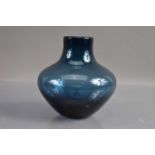 A Whitefriars 'Midnight Blue' soda glass vase designed by Geoffrey Baxter (1922-1995),