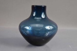 A Whitefriars 'Midnight Blue' soda glass vase designed by Geoffrey Baxter (1922-1995),