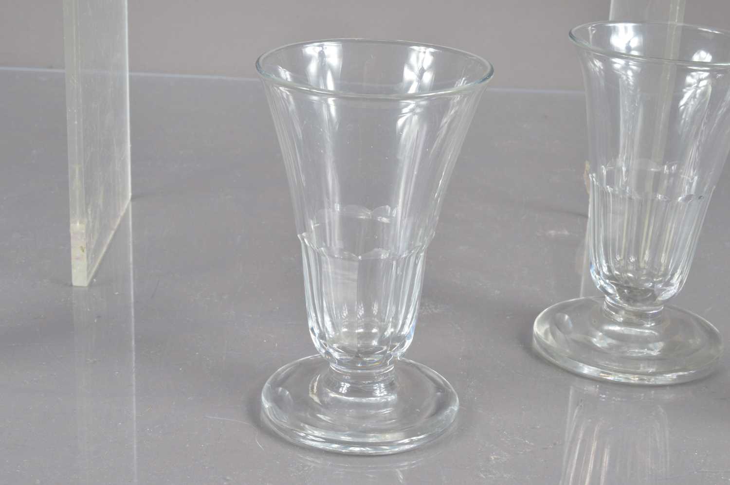 A set of seven early 19th Century English jelly glasses, - Image 2 of 3