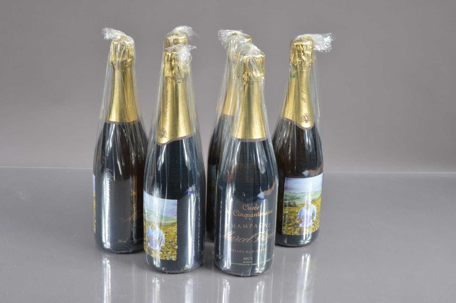 Six bottles of Armand Vezien Cuvee du Cinquantenaire Champagne,