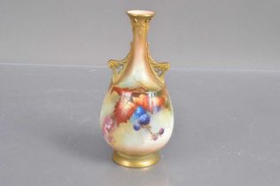A Royal Worcester blush ivory bud vase,