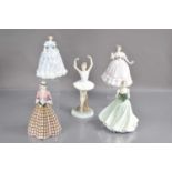 Five Royal Worcester limited edition porcelain figurines,