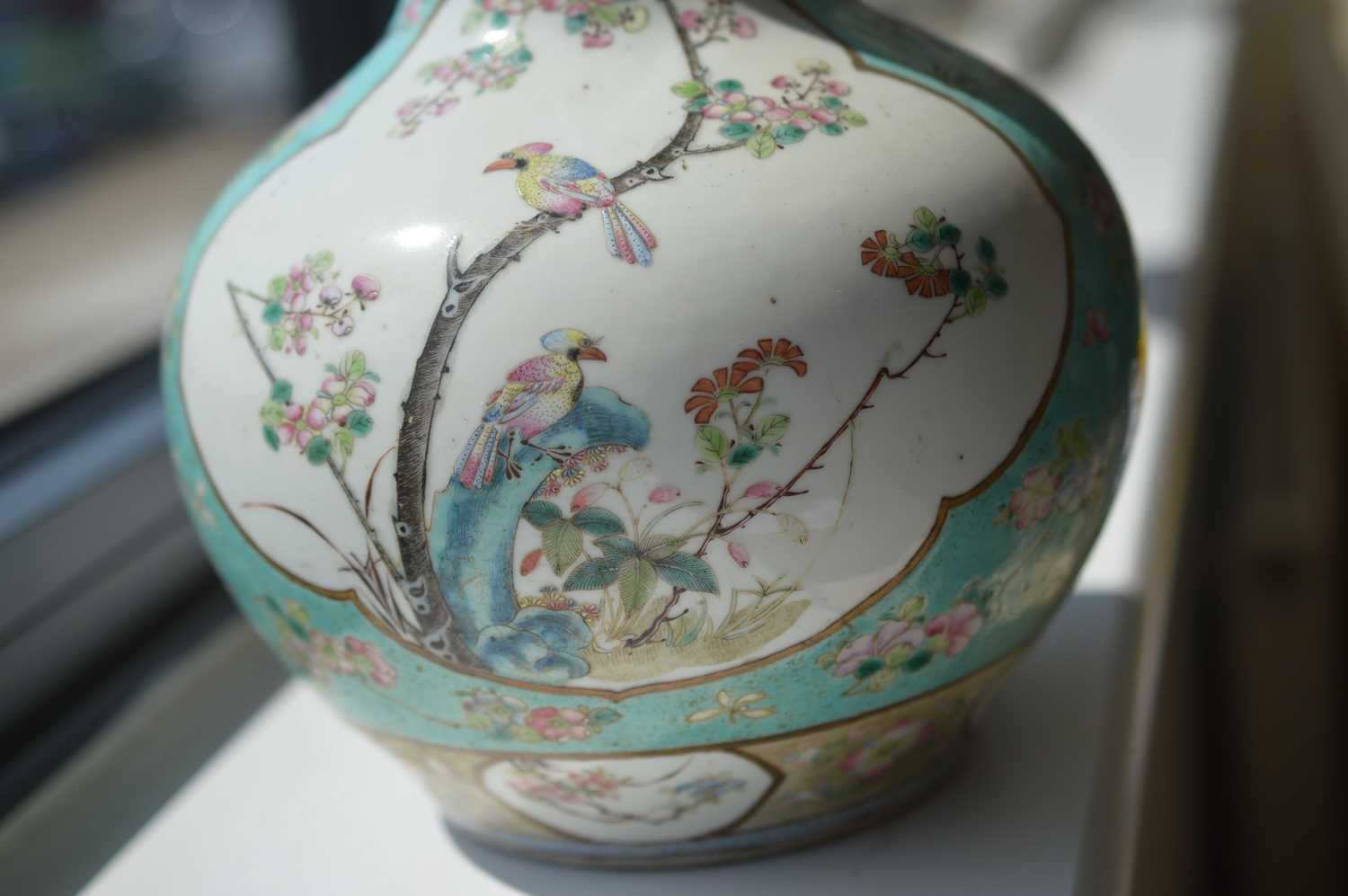 An 18th or 19th Century Chinese Qing dynastly famille rose large bottle vase, - Image 15 of 17