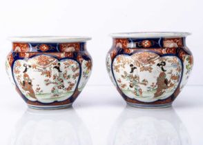 Two Japanese Imari Jardinieres,