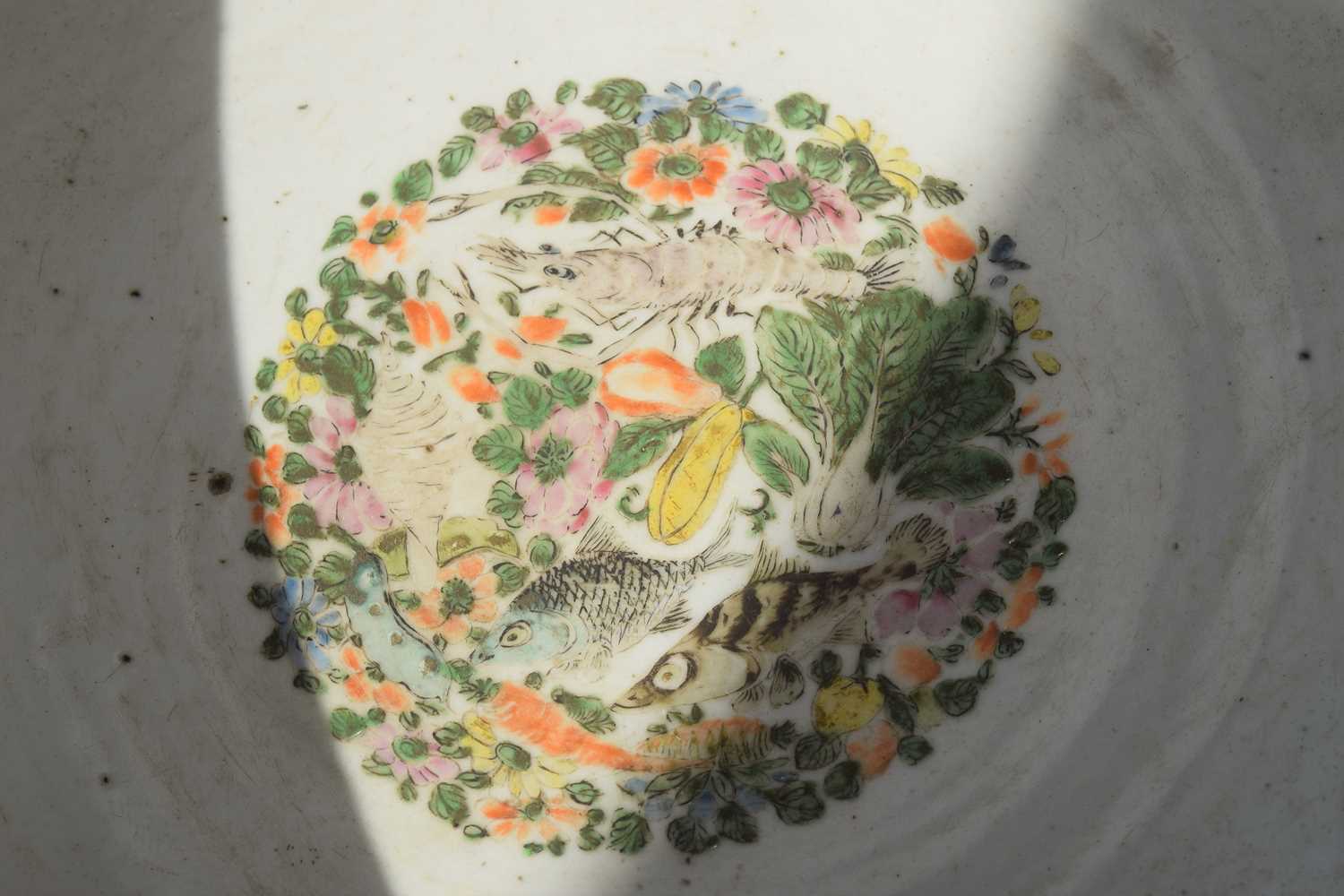 A very large 19th Century Cantonese famille rose punch or fish bowl, - Image 13 of 22