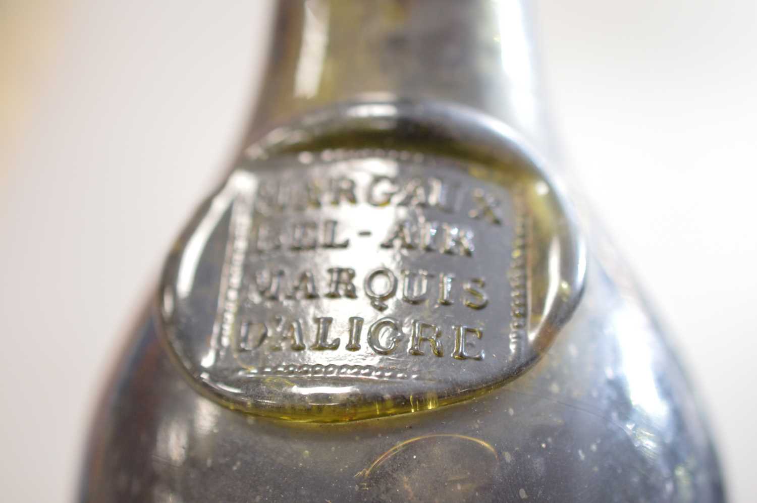 Two extremely rare hand-blown double-sealed French 'cylinder' wine bottles corked with contents c.18 - Image 2 of 5
