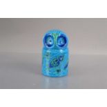 Mid-century modern Bittosi Italy art pottery owl moneybox,