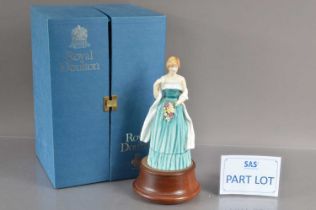 Royal Doulton commemorative porcelain figurines including HRH King Charles III as Prince of Wales 19