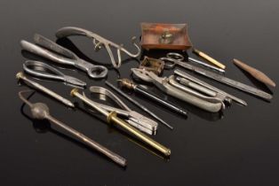 An assortment of vintage Dental Tools,