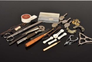 An assortment of vintage Dental Tools and items,