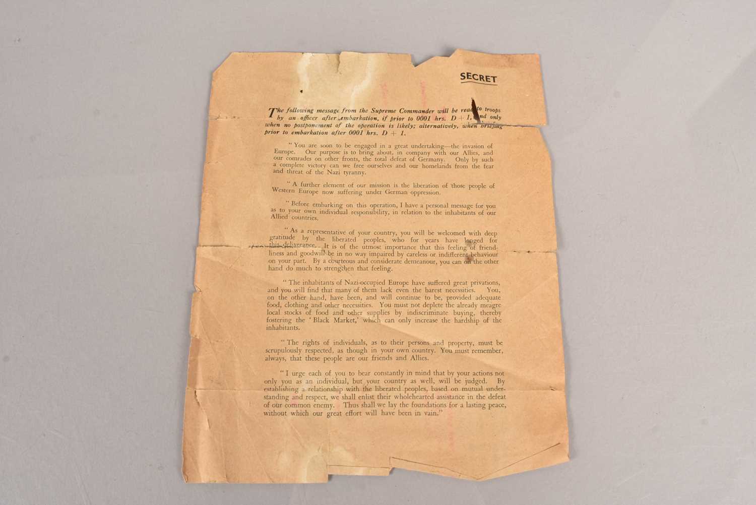 A collection of original D-Day Documents, - Image 5 of 36