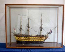 A Kit or Scratch built model of HMS Victory,