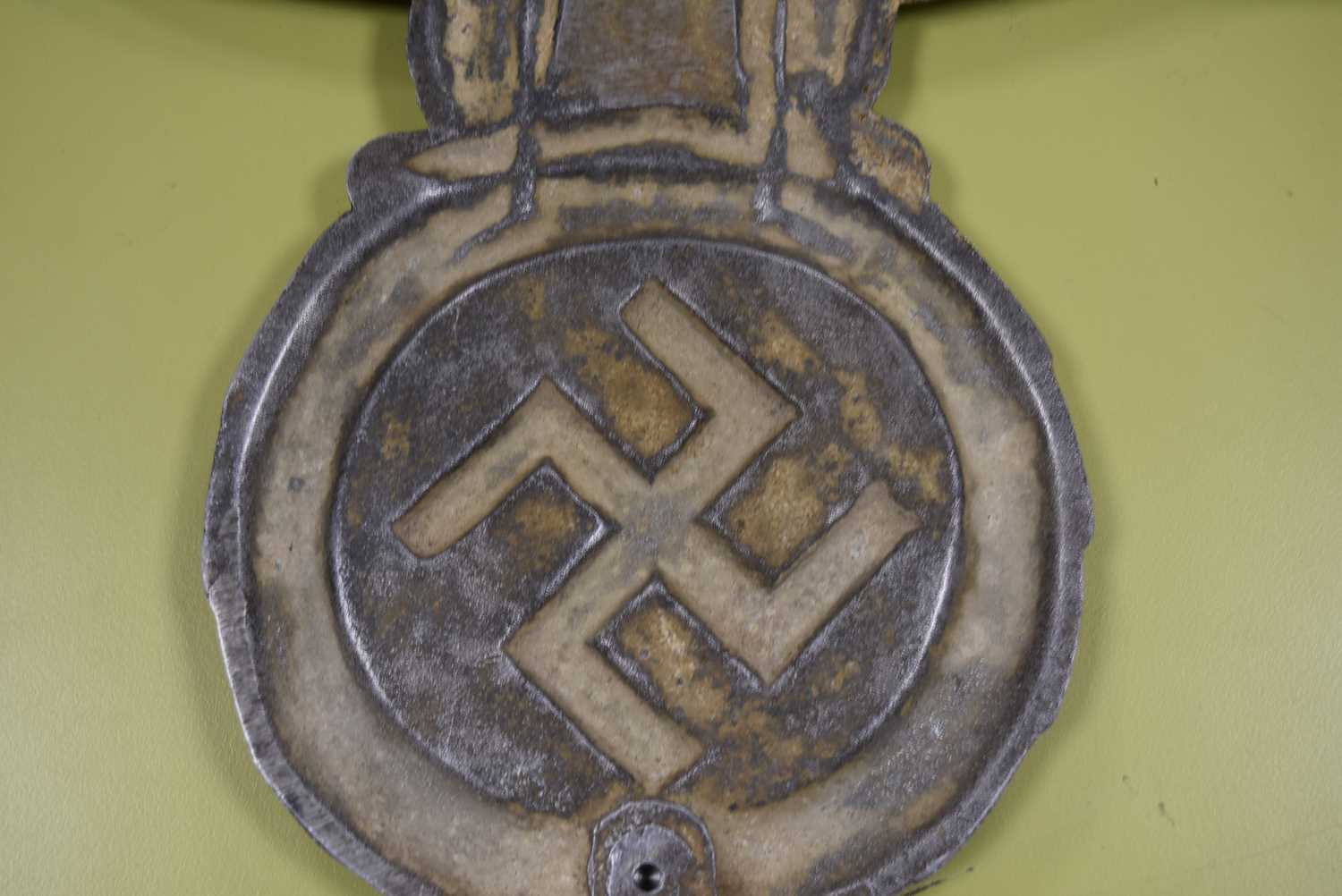 A German Locomotive Alloy eagle and swastika plate, - Image 13 of 22