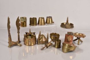 A selection of trench art,