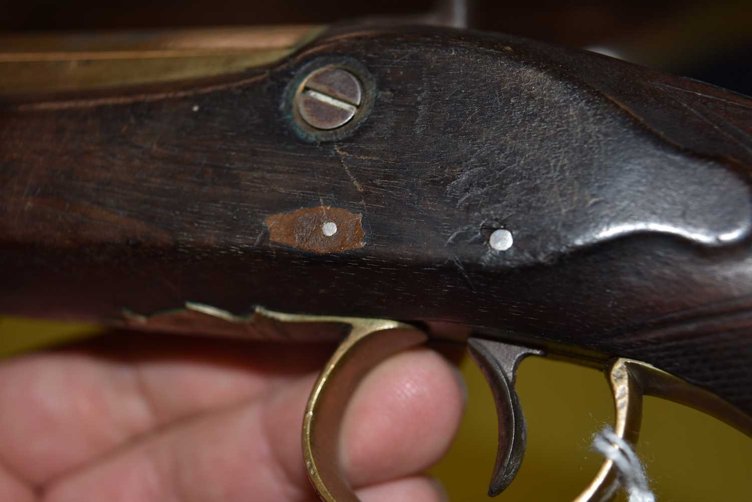A 19th Century Wilkins of Grantham Percussion Cap Conversion pistol, - Image 8 of 9