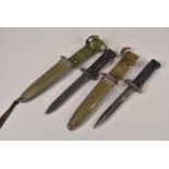 Two US M5A1 Fighting knives,