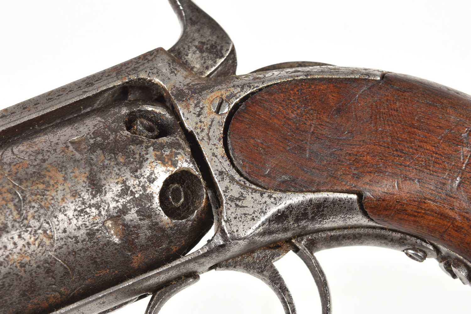 A 19th Century James Warner six shot revolver, - Image 7 of 8