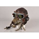 A WWII Pilot's Helmet and Accessories,