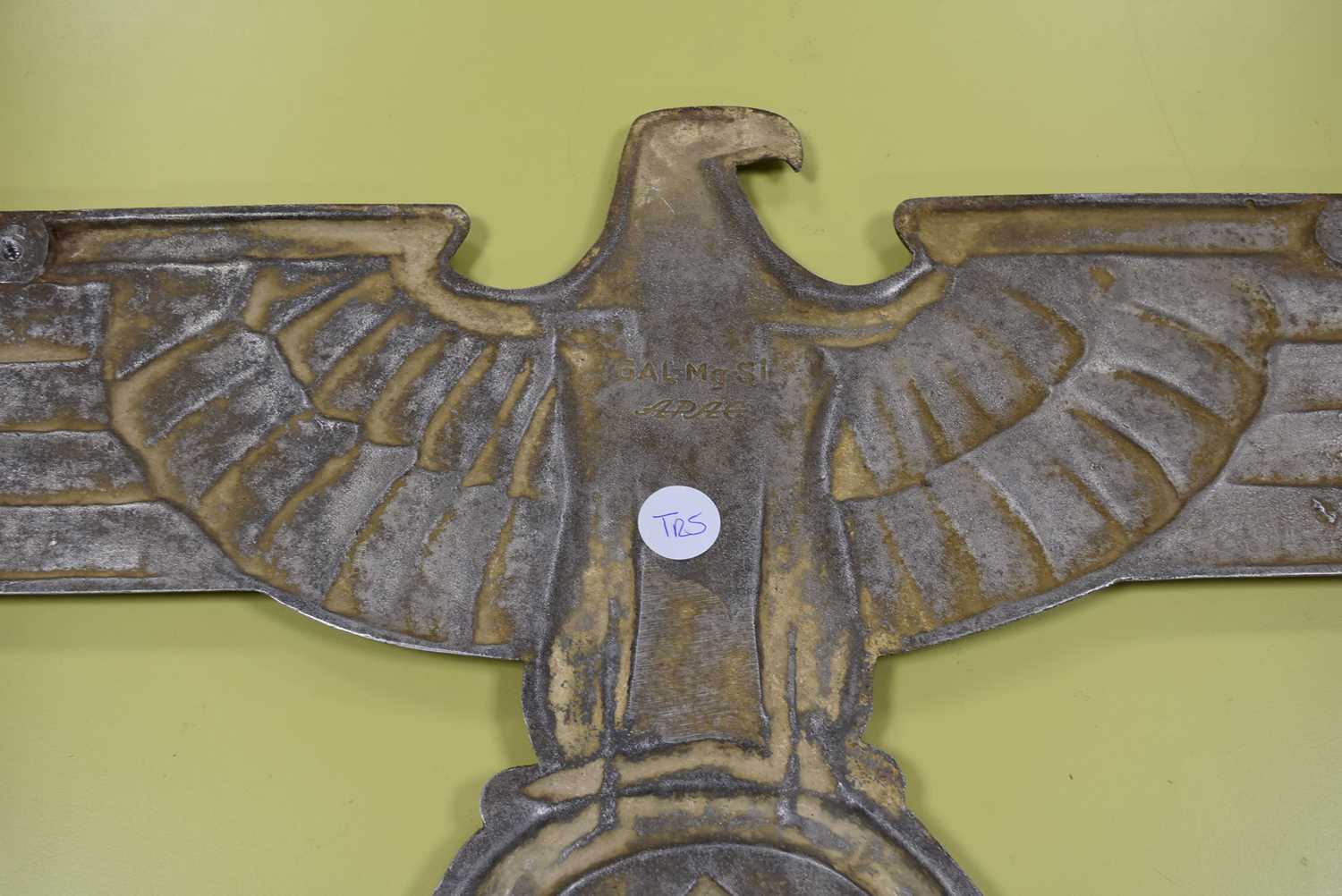 A German Locomotive Alloy eagle and swastika plate, - Image 10 of 22