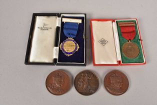 Two King Edward VII and Queen Alexandra Commemoration medals,