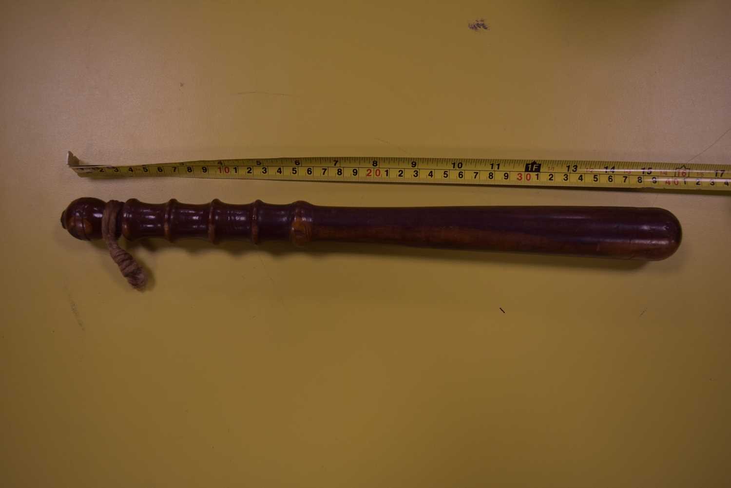 Five wooden Police Truncheons, - Image 6 of 7