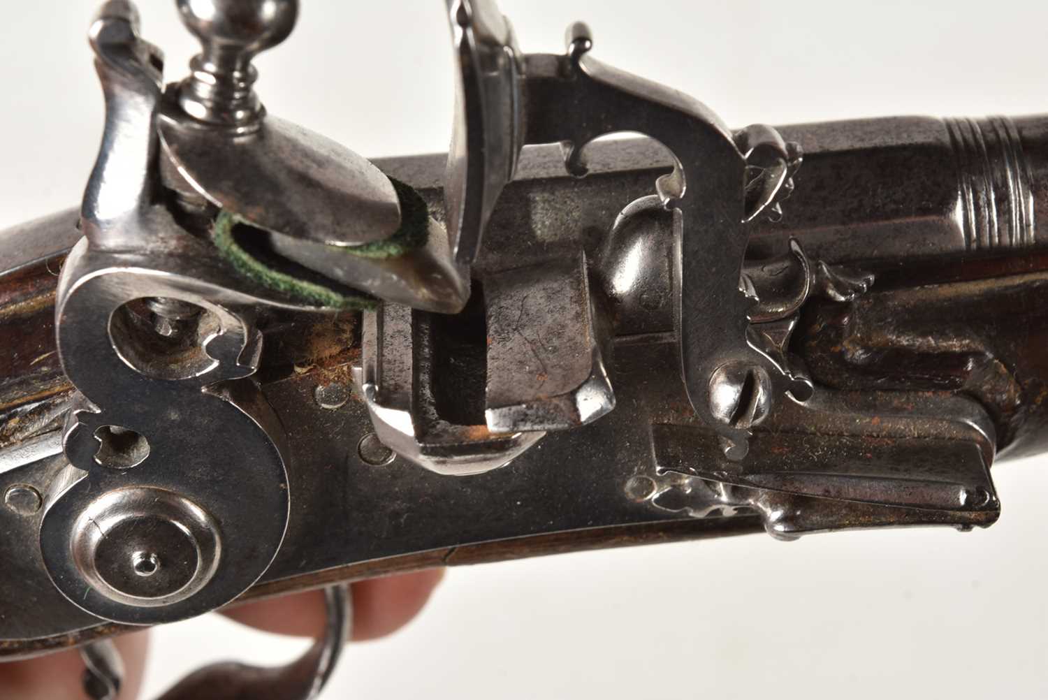 An 18th Century unnamed Flintlock pistol, - Image 9 of 10